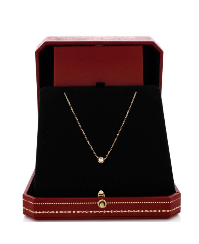 Large D'Amour Pendant Necklace 18K Rose Gold with Diamond