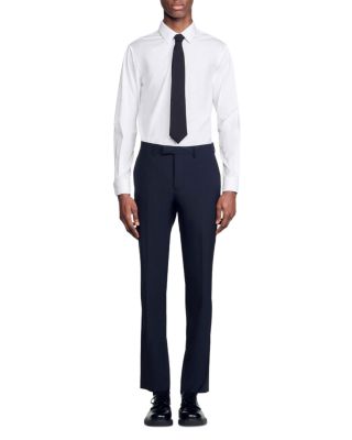 Formal Regular Fit Wool Trousers 