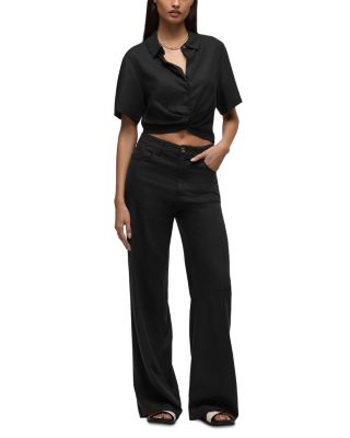 Short Sleeve Knotted Shirt