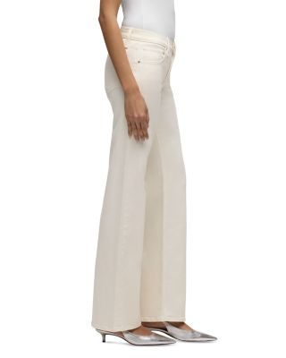 Kelli Low Rise Straight Jeans in Ecru