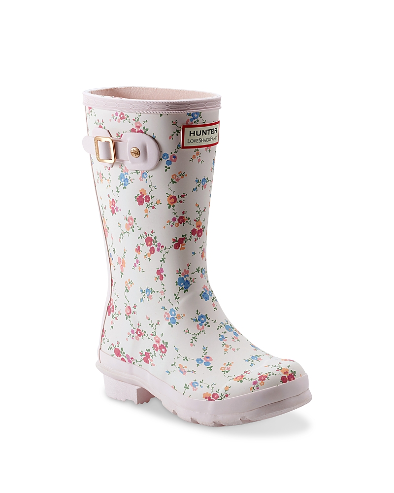 Hunter X Loveshackfancy Unisex Sunrise Patchwork Confetti Bloom Rain Boots - Little Kid, Big Kid