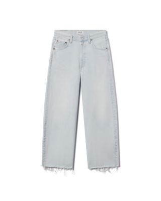 Low Curve Fray Mid Rise Jeans in Flourish