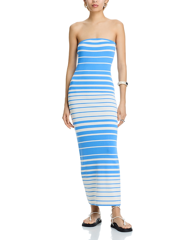 Solid & Striped The Caroline Strapless Maxi Dress In Multi