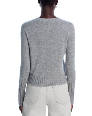 Cashmere Shrunken Crewneck Sweater