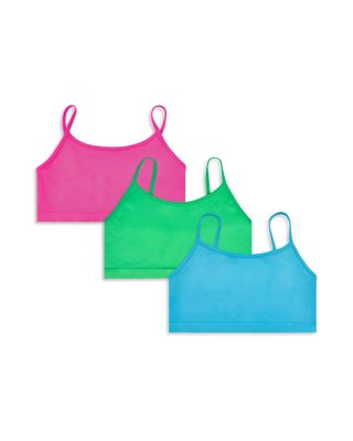 Iscream Girls' Bralettes Bundle, 3 Pack – Little Kid, Big Kid