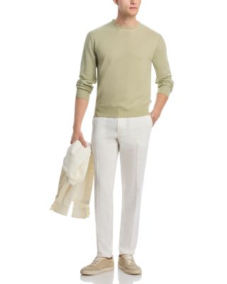 Kane Regular Tapered Fit Linen Trousers 
