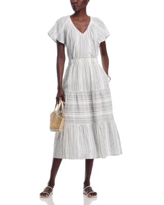 Luminous Tide Gauze Midi Skirt