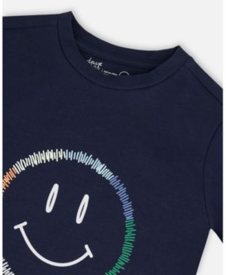 Boys' Organic Smiling Cotton Graphic Tee - Little Kid