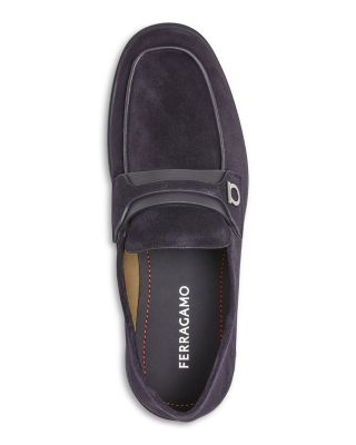Men&#39;s Drame Suede Gancini Loafers