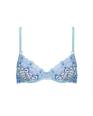 Elina Wired Embroidered Bra & Thong Panties