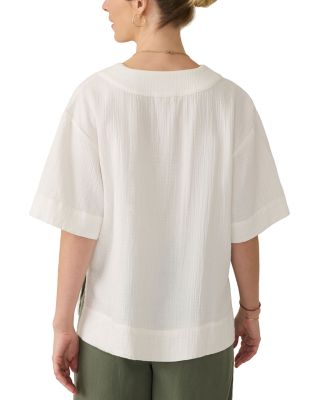 Dune Relaxed Fit Cotton Gauze Top  