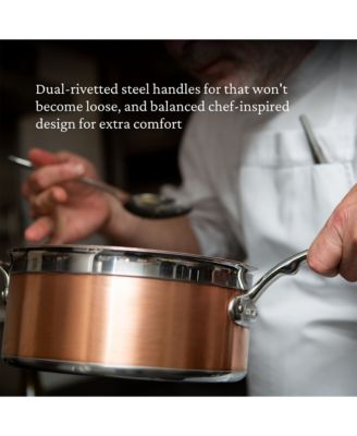 CopperBond&reg; 4-Quart Induction Copper Saucepan with Lid