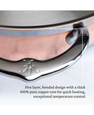 CopperBond&amp;reg; 3.5-Quart Induction Copper Saut&amp;eacute; Pan with Lid