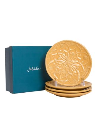Jardins Du Monde Assorted Side/Cocktail Plates, Set of 4