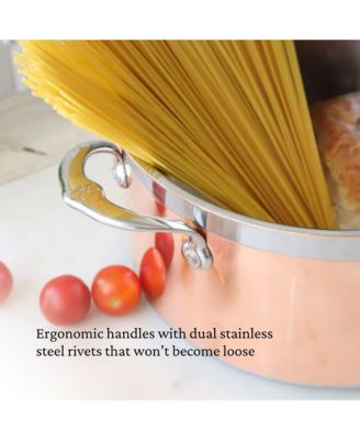 CopperBond&amp;reg; 3-Quart Induction Copper Soup Pot with Lid