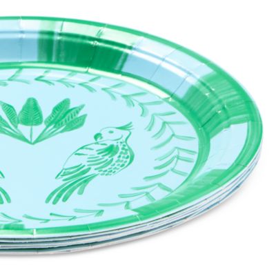 8 Pack Josephine Lovebirds Paper Salad and Dessert Plates