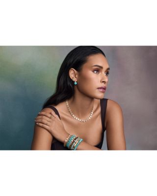 14K Yellow Gold Diamond Flower Eternity Ring