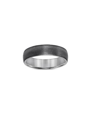Men's Brush Finish Band in Gray Tantalum