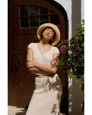 Nellis Cotton Collage Crocheted Top