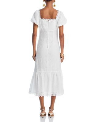 Eyelet Midi Dress - Exclusive