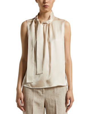 Peserico - Tie Neck Sleeveless Camisole