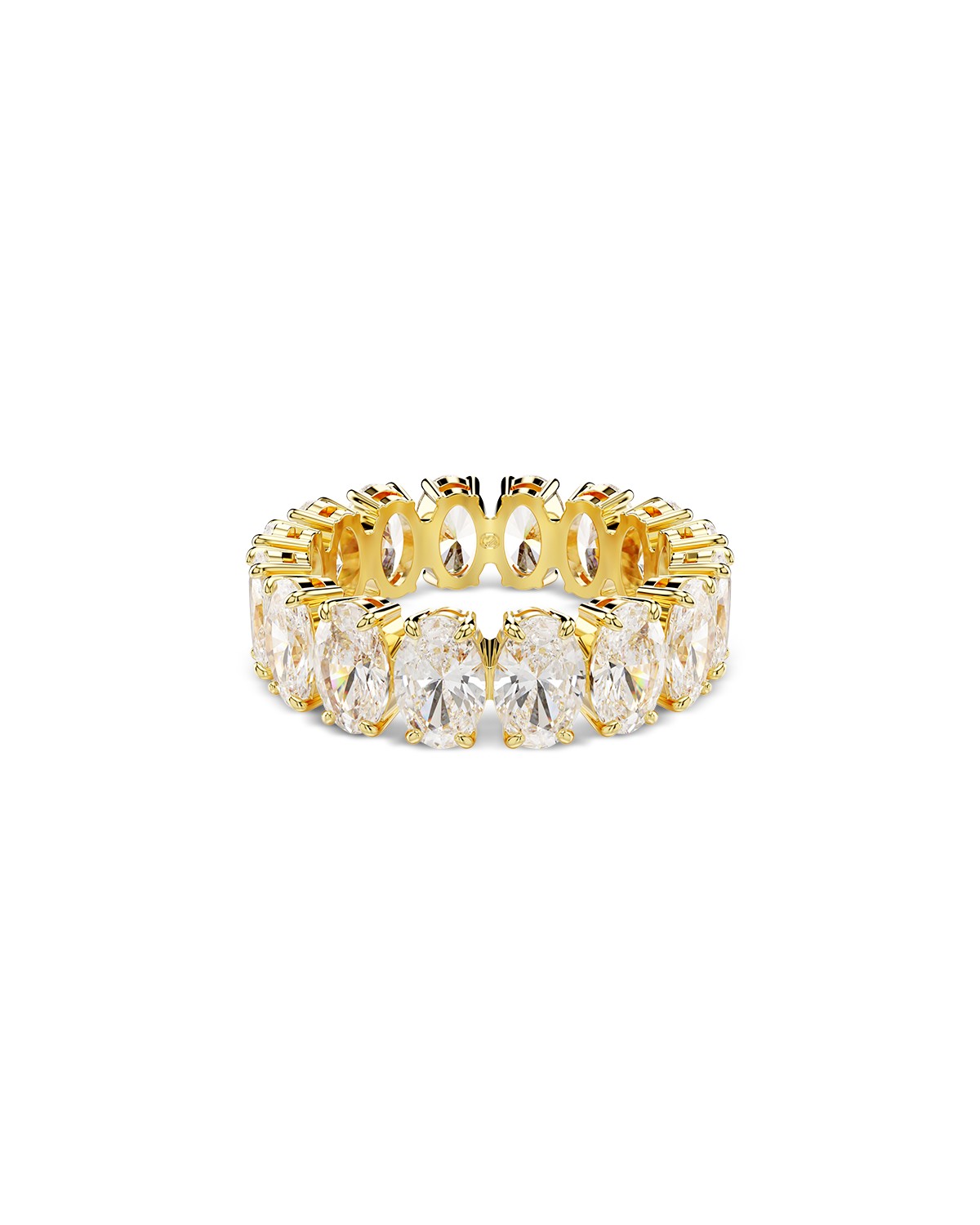 Matrix Oval Crystal Eternity Ring