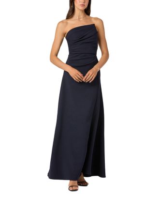 chinese dress ladies Dory Strapless Ruched Midi Dress in wild floral