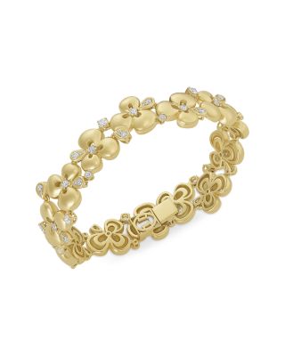 18K Yellow Gold Ischia Diamond Bracelet