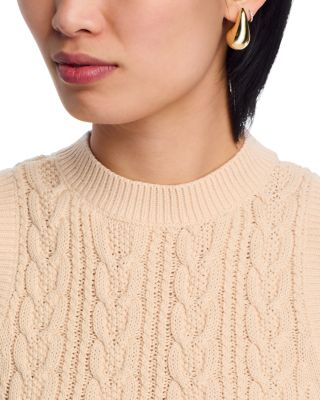 Camilia Mixed Media Cable Tank Top