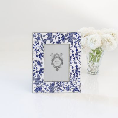 Blue & White Imperial Phoenix Frame, 5" x 7"