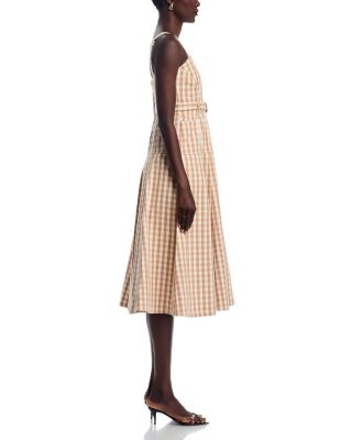 Tina Denim Gingham Dress