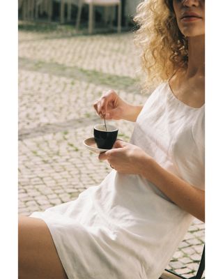 Birdie Linen Blend Square Neck Dress