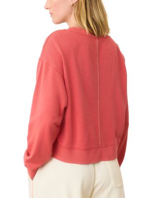 Lightweight Terry V Neck Sweatshirt