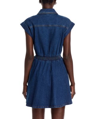 Tucker Fit-and-Flare Denim Dress