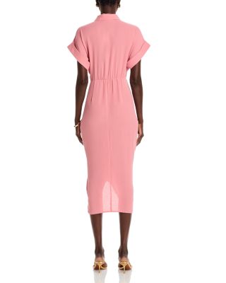 Tori Tie Front Shirt Dress