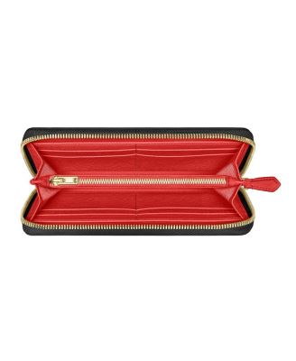 Long Leather Zip Wallet