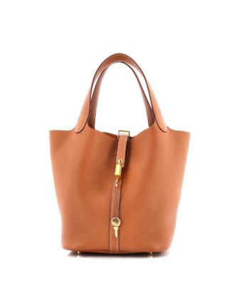 Pre-Owned HERMÈS - Pre-Owned Hermes MM Picotin Lock Bag Clemence