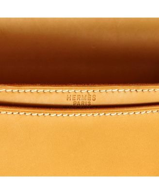 Pre-Owned Hermes 27 Sac a Depeches Bag Vache Natural