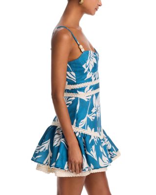 Artichoke Crochet Trim Mini Dress