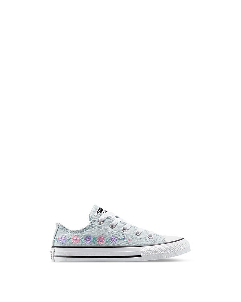 Converse Girls' Chuck Taylor All Star Ox Joyful Florals Lace Up Sneakers - Toddler, Little Kid In You Dew You/lt Jellyfish Jitter