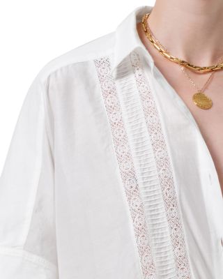 Claire Lace Trim Shirt