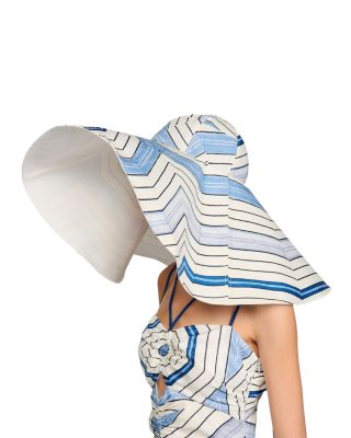Sandro - Striped Cotton Floppy Sun Hat - Exclusive