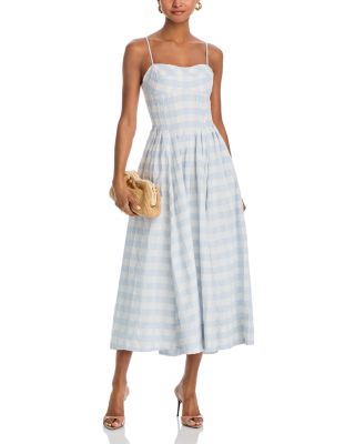 Kittiya Sleeveless Poplin Midi Dress