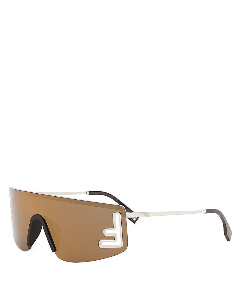 Fendi Sport Yellow Rectangular Sunglasses, 141mm
