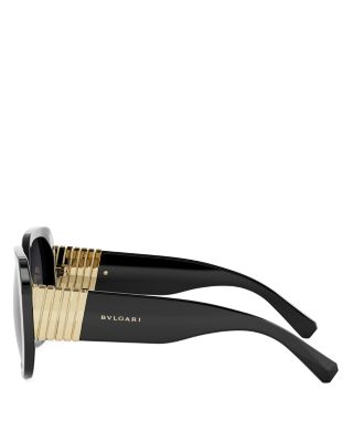 Tubogas Black Geometric Sunglasses, 54mm