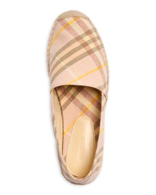 Women&#39;s Mews Check Espadrille Flats