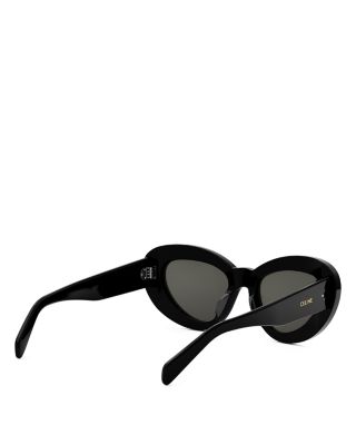Havana 3 Dots Cat Eye Sunglasses, 52mm 