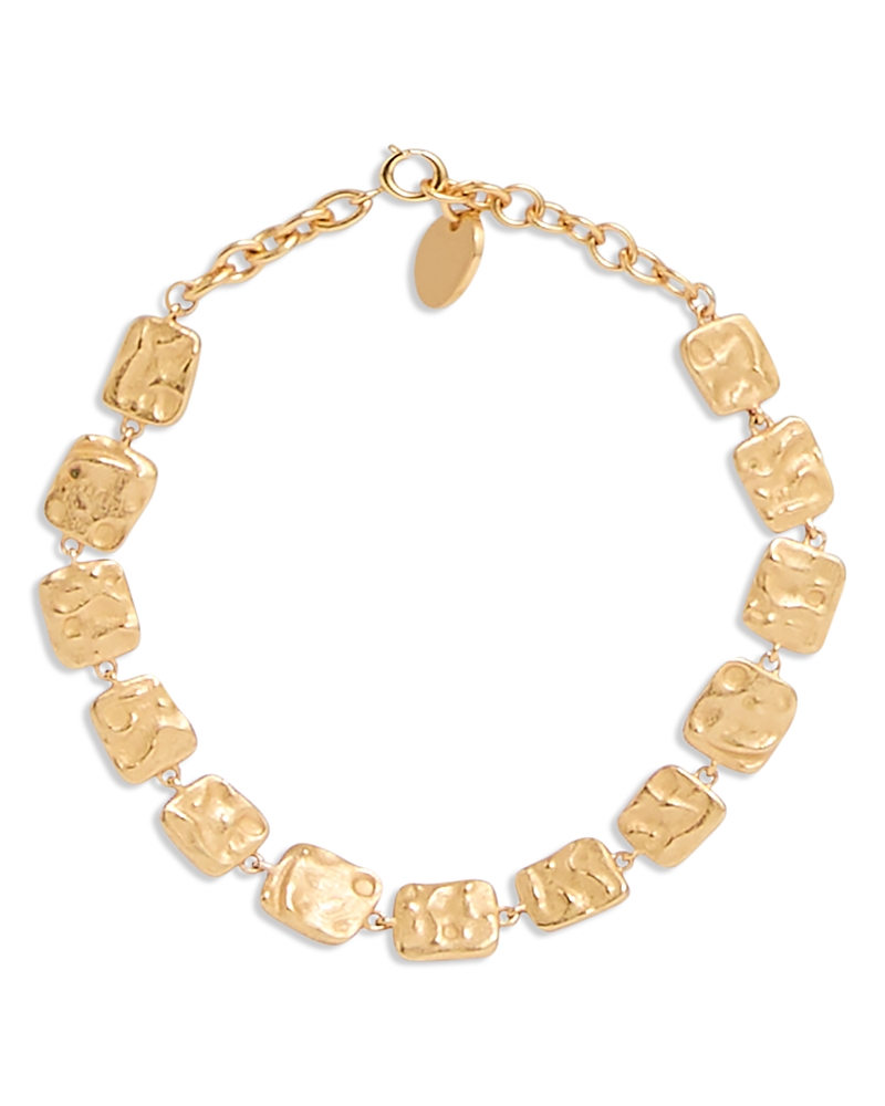 Reiss Millie Molten Square Flex Bracelet In Gold