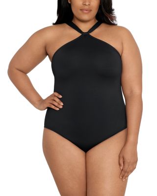 High Neck One Piece Swimsuit