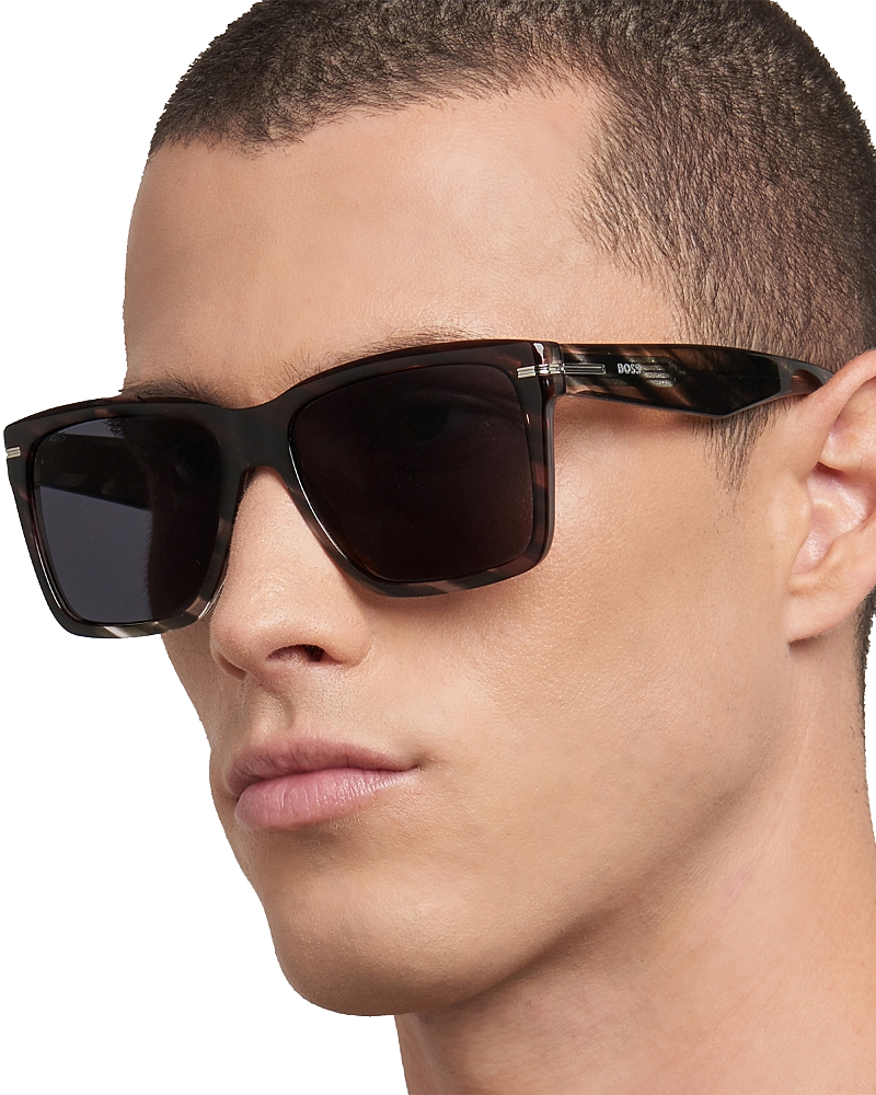 Hugo Boss Rectangle Sunglasses, 57mm